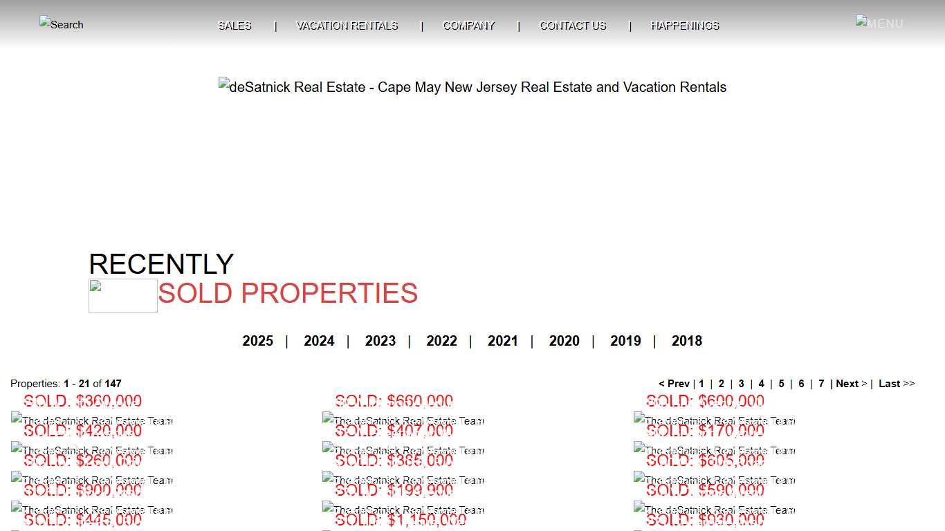 Recently Sold DeSatnick Real Estate